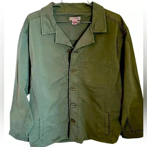 ☀️ NEW Cool Army Green Jacket, Sz M - Picture 1 of 4